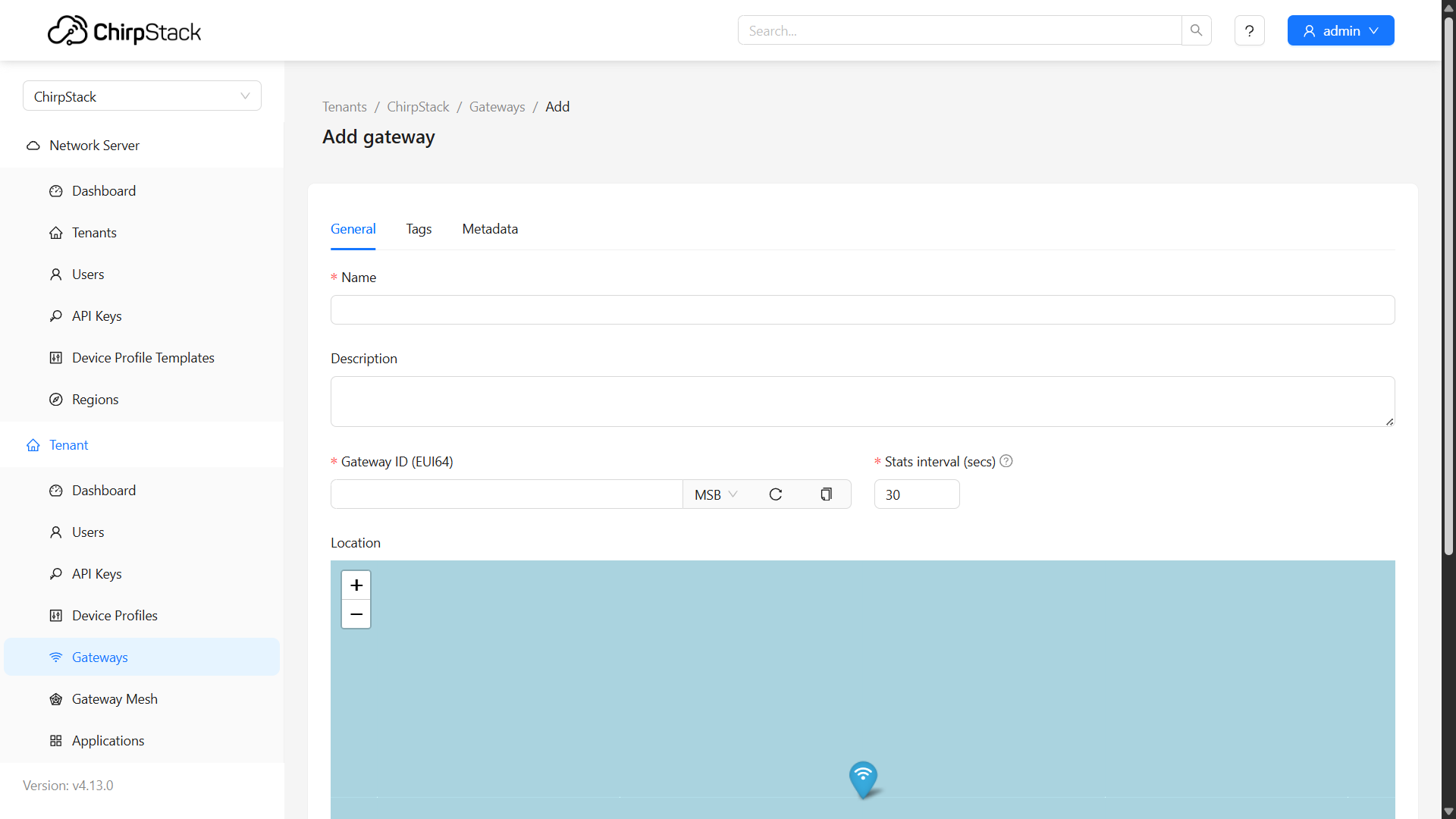 ChirStack v4 - Gateways