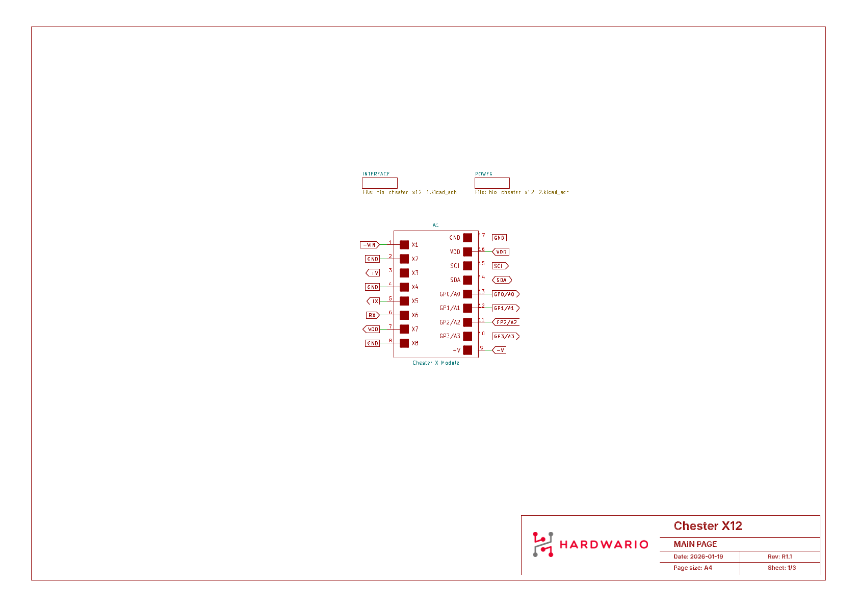 CHESTER-X12 Main Schematic